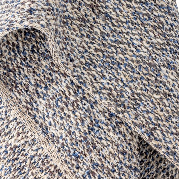 Dūmakaini zils pleds no lina maisījuma 130x160 cm Ocean – Bloomingville-image-2