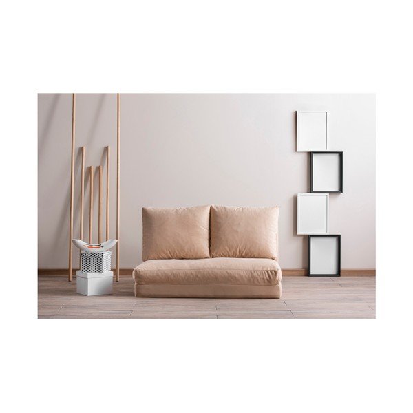 Krēmkrāsas izvelkamais dīvāns 120 cm Taida – Balcab Home-image-1