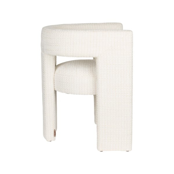 Krēmkrāsas polsterēts ēdamistabas krēsls ar roku balstiem Medina – Dutchbone-image-4