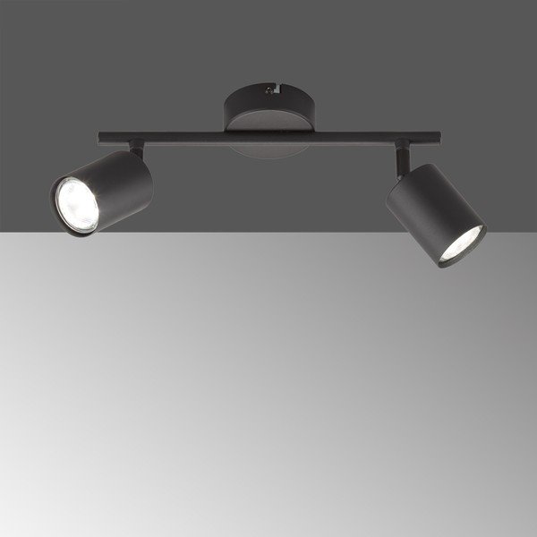 Melna metāla LED prožektora tipa lampa 8x30 cm Vano – Fischer & Honsel-image-1