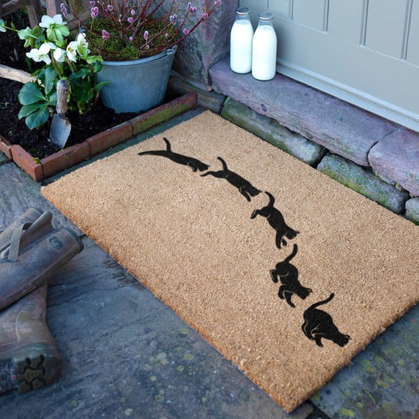 Kokosšķiedras kājslauķis 40x60 cm Jumping Cats – Artsy Doormats-image-2