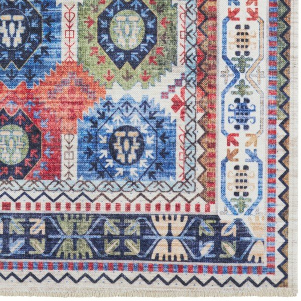 Krāsains paklājs ar augstu kokvilnas sastāvu Nouristan Kilim Masin 120 x 170 cm-image-3