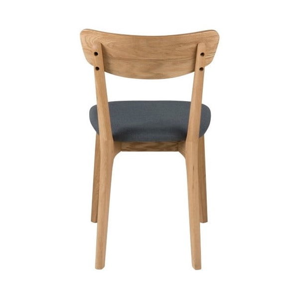 Pelēki/dabīga toņa polsterēti pusdienu krēsli (2 gab.) Taxi – Actona-image-3