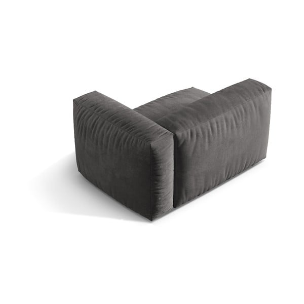 Pelēka samta modulārā dīvāna daļa (ar labo stūri) Martina – Micadoni -image-2