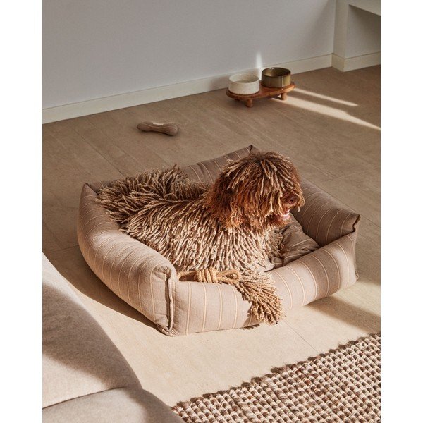 Brūna suņu gulta 75x75 cm Toby – Kave Home-image-3