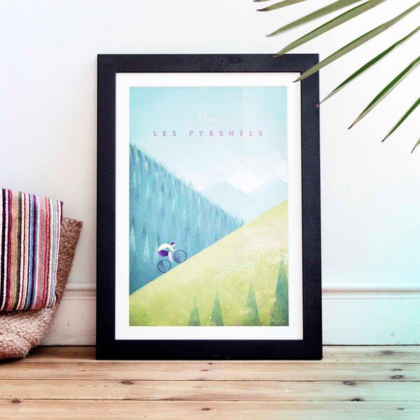 Plakāts Travelposter Les Pyrenees, A2-image-1