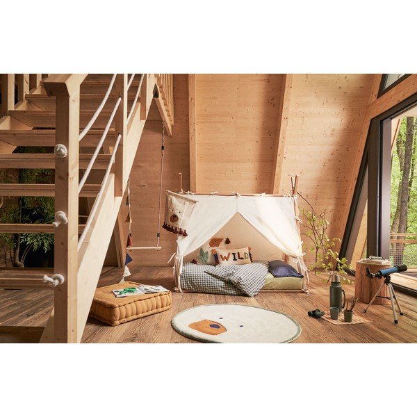 Krēmkrāsas bērnu paklājs ø 100 cm Zelda – Kave Home-image-3