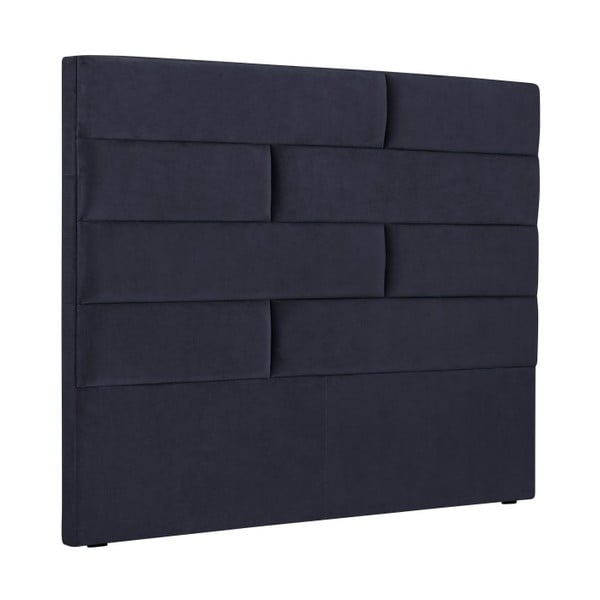 Tumši zils gultas galvgalis Cosmopolitan Design New York, platums 200 cm