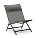 Pelēks metāla dārza atpūtas krēsls Canutells – Kave Home