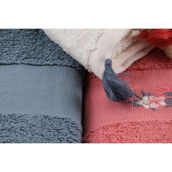 Frotē kokvilnas dvieļi (3 gab.) 50x90 cm Asorti – Foutastic-image-1