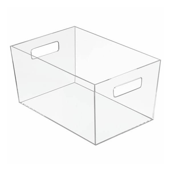 Uzglabāšanas kaste iDesign Clarity, 30,6 x 20,7 cm