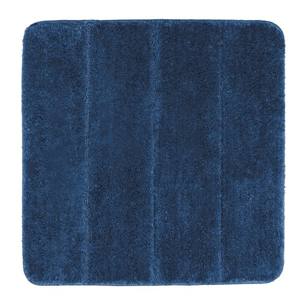 Tumši zils vannasistabas paklājs Wenko Steps, 55 x 65 cm