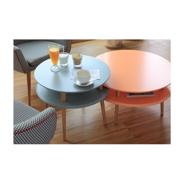 Dzeltens kafijas galdiņš Ragaba UFO, ⌀ 70 cm-image-4