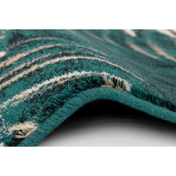 Zaļganzils vilnas paklājs 133x180 cm Areca – Agnella-image-2