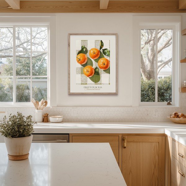 Drukāta glezna ar rāmi 40x50 cm Mandarines  – Styler-image-3