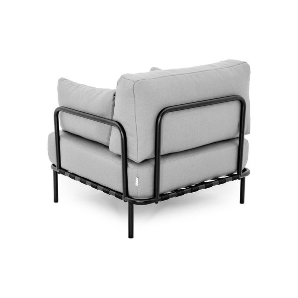 Gaiši pelēks polsterēts dārza atpūtas krēsls Salve – Sit Sit-image-4