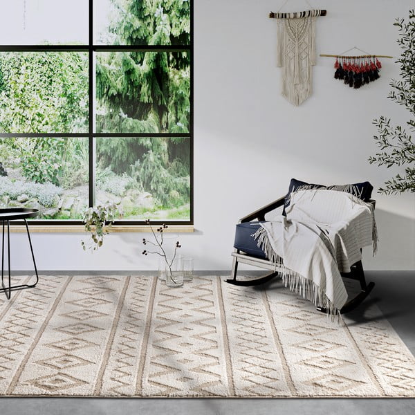 Bēšs paklājs 200x280 cm Carpet Itinerance Beige – Elle Decoration-image-1
