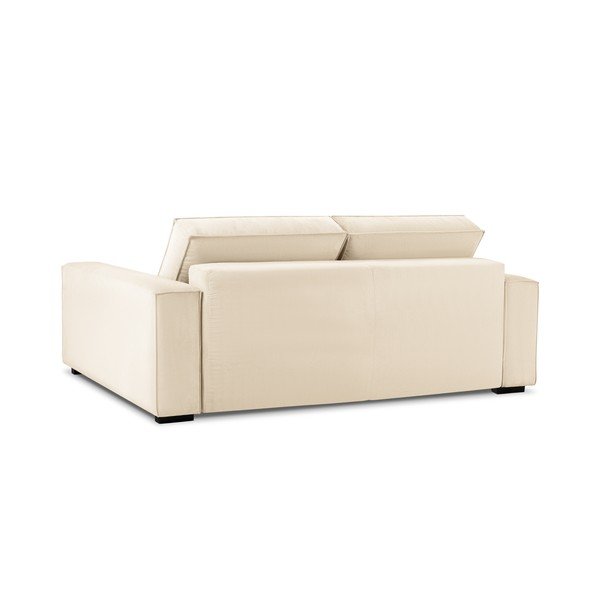 Bēšs velveta izvelkamais dīvāns Mazzini Sofas Azalea-image-4