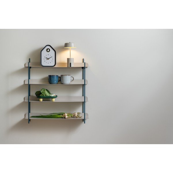 Melns/pelēks daudzlīmeņu metāla sienas plaukts 60 cm Reina Cuatro – PT LIVING-image-1