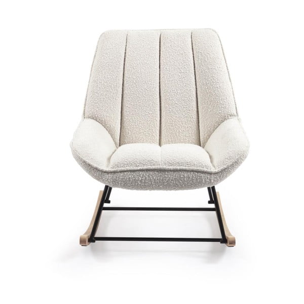 Balts atpūtas krēsls Marlina – Kave Home