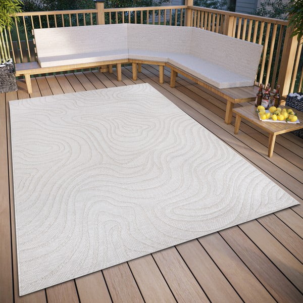 Krēmkrāsas āra paklājs 194x290 cm – Elle Decoration-image-1