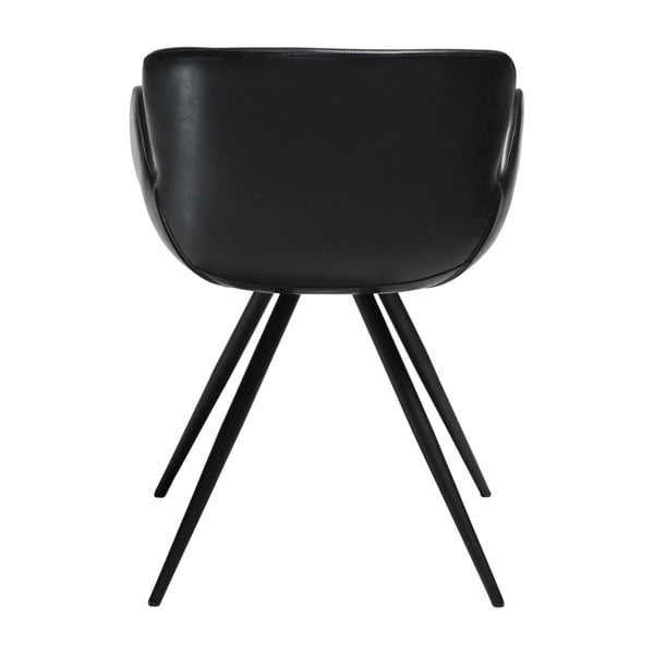 Melns polsterēts ēdamistabas krēsls ar roku balstiem Gaia – DAN-FORM Denmark-image-4