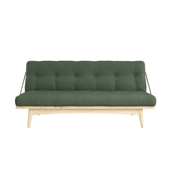 Izvelkamais dīvāns Karup Folk Clear/Olive Green