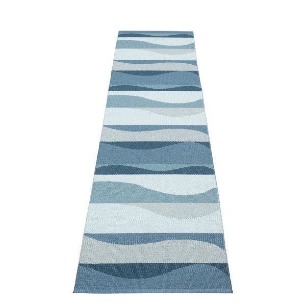 Zils iekštelpu un āra celiņa paklājs 70x300 cm Urvi Water – Pappelina-image-2