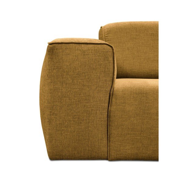 Dzeltens trīsvietīgs dīvāns ar pufu Cosmopolitan Design Phoenix-image-3
