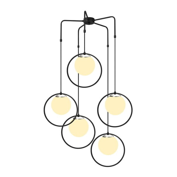 Melna metāla griestu lampa Opviq lights Satyros-image-2