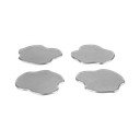 Sudraba krāsas metāla paliktņi (4 gab.) Plama – noo.ma