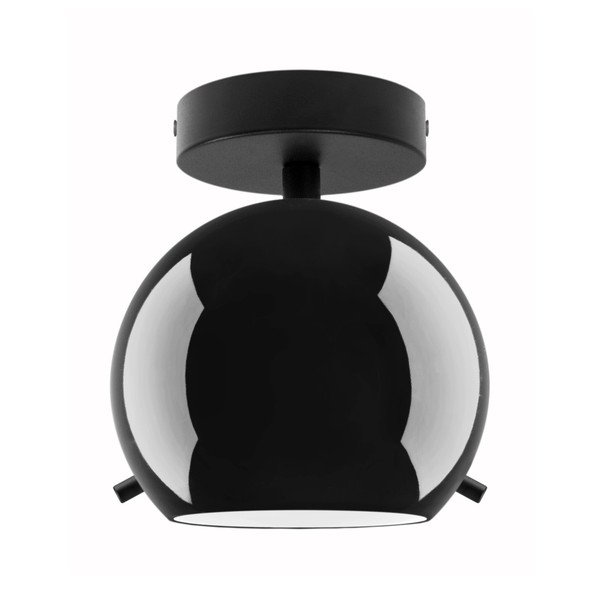 Melna spīdīga griestu lampa Sotto Luce MYOO Elementary