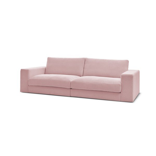 Rozā velveta dīvāns 274 cm Leonard – Bobochic Paris-image-3