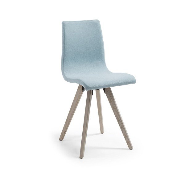 Gaiši zils ēdamistabas krēsls La Forma Una