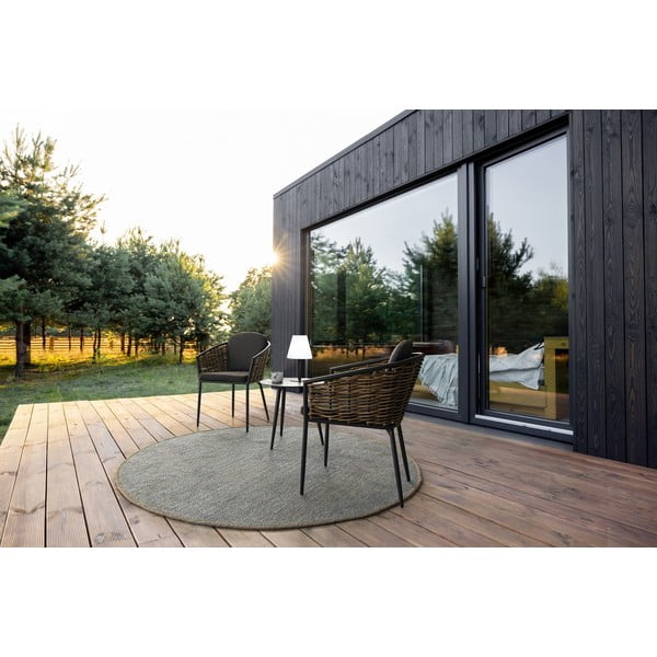 Alumīnija apaļš dārza galdiņš ø 50 cm Ridley – Bizzotto-image-1