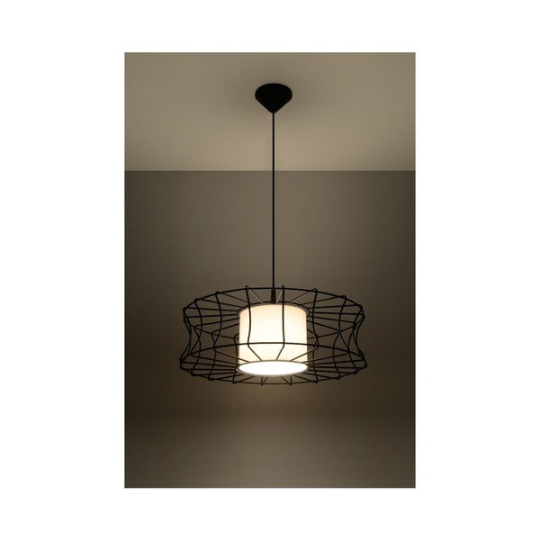 Melna piekaramā lampa Sollux Parla-image-2
