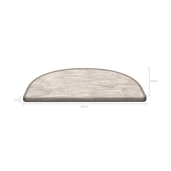 Bēši kāpņu paklāji (16 gab.) 65x20 cm Desert Sand – Vitaus-image-4