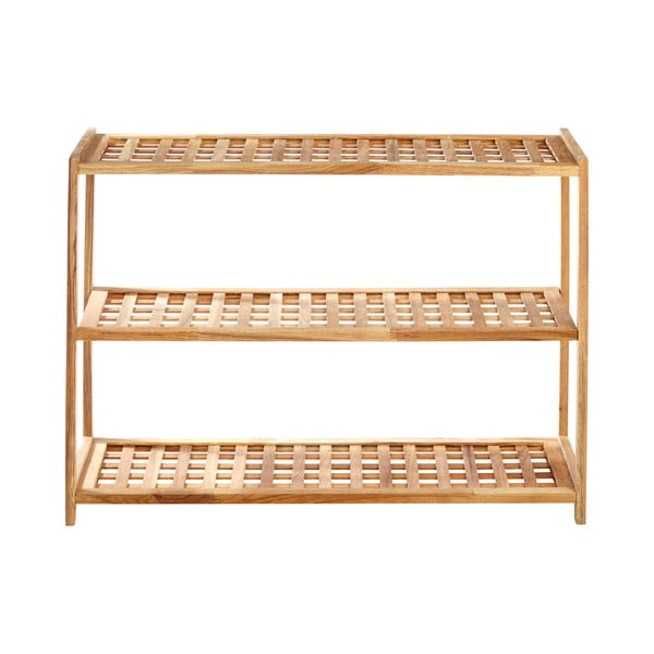 Dabīga toņa valrieksta masīvkoka apavu plaukts – Premier Housewares-image-2