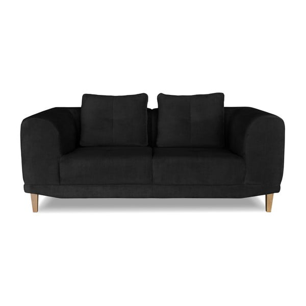 Melns divvietīgs dīvāns Windsor & Co. Dīvāni Sigma