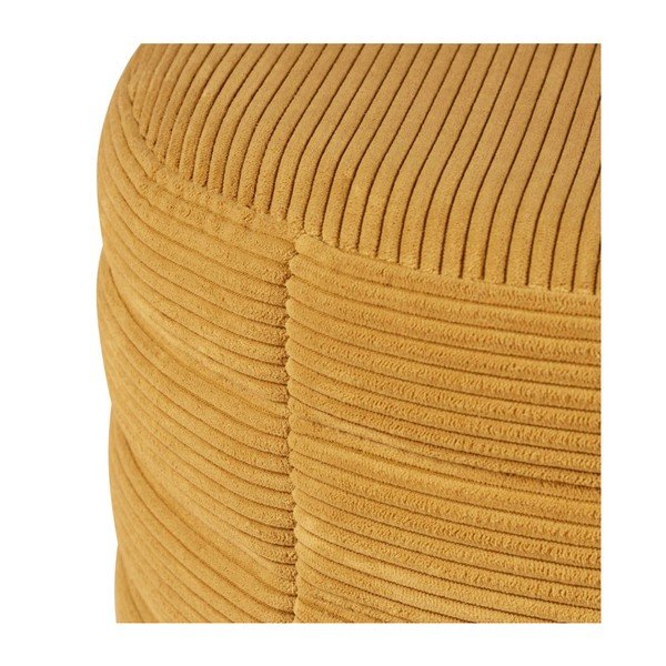 Dzeltens velveta pufs sømcasa Saul-image-2