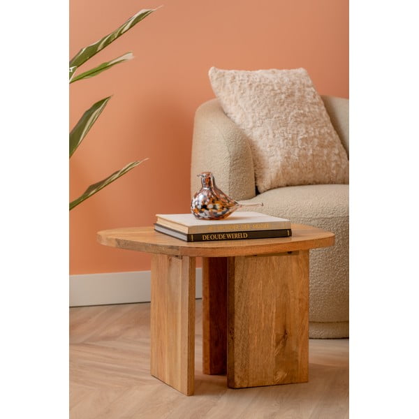 Mango masīvkoka sānu galdiņš 40x60,5 cm Organic – Leitmotiv-image-1