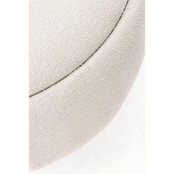 Krēmkrāsas pufs no buklē auduma Irisha – Bizzotto-image-4