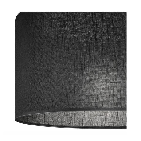 Melna piekaramā lampa ar auduma abažūru ø 35 cm Vivian – LAMKUR-image-4