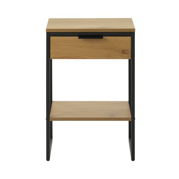 Sānu galdiņš ar ozolkoka imitāciju 30x40 cm Cesura – Unique Furniture