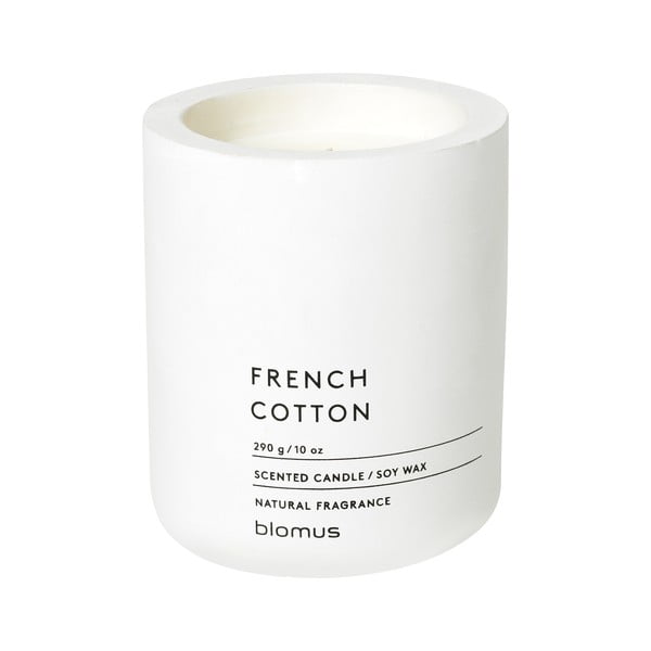 Aromātiskā sojas vaska svece degšanas laiks 55 h Fraga: French Cotton – Blomus