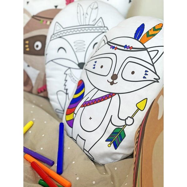 Kokvilnas satīna spilvendrāna Butter Kings Fox Indian Racoon-image-2