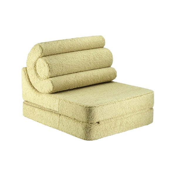 Zaļš bērnu atpūtas krēsls no buklē auduma Flipster – Wigiwama