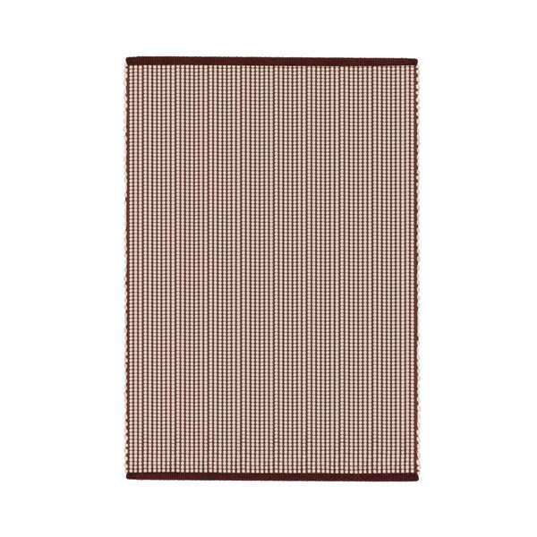 Bordo/dabīga toņa ar rokām darināts vilnas paklājs 140x200 cm Talo – noo.ma