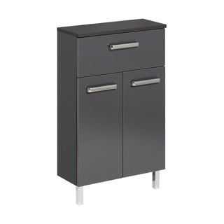 Tumši pelēks zems vannas istabas skapītis 50x81 cm Set 311 - Pelipal
