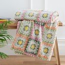 Mikroplīša pleds 130x170 cm Crochet Print Cosy – Catherine Lansfield